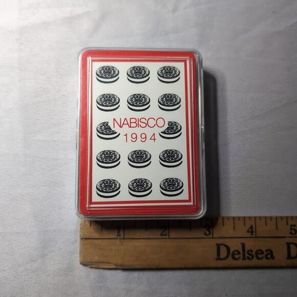 Vintage 1994 Nabisco Oreo Playing Cards Plastic Case Complete Deck Poker Gemaco - Picture 8 of 8